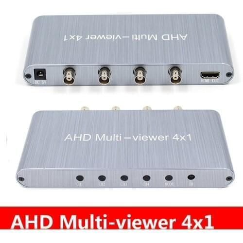 Direct 4-in-1 video signal, seamless AHD((cvbs,ahd,cvi,tvi) Switcher full HD 1080P with remote&12V power supply For Camera CCTV