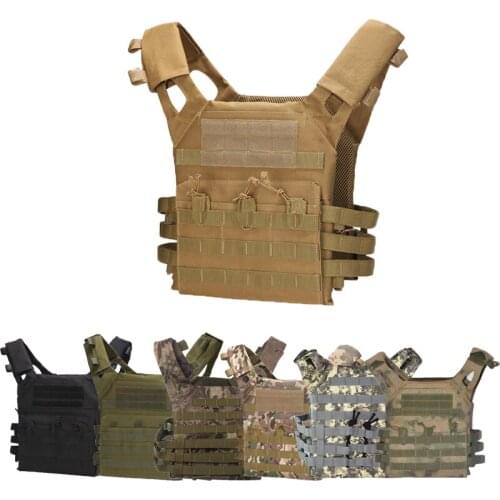Adjustable JPC Tactical Vest Molle Vest Outdoor Hunting Airsoft Paintball Molle Vest With Chest Plate Carrier Vest Accessories