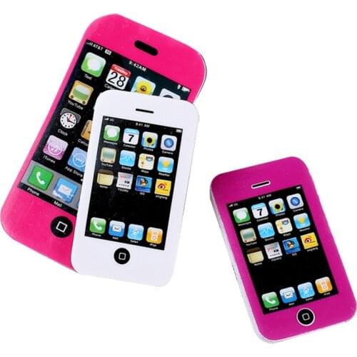 Goma de borrar con forma de teléfono móvil para niños, 1 Uds., material escolar de dibujos animados