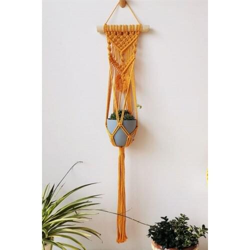 Handmade Macrame Hanging Planter Macrame Plant Pot Holder, 90 cm long