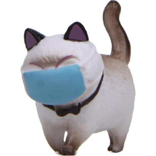 Cat Figurine Cute Fat Cat Design PVC Home Cat Figurine for Home
