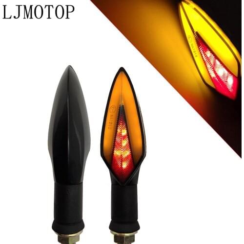 Universal Motorcycle Turn Signal Lights LED Indicators Tail Flashers Lamp For yamaha aerox155 mt03 aerox 155 yz 125 fz8 xsr700
