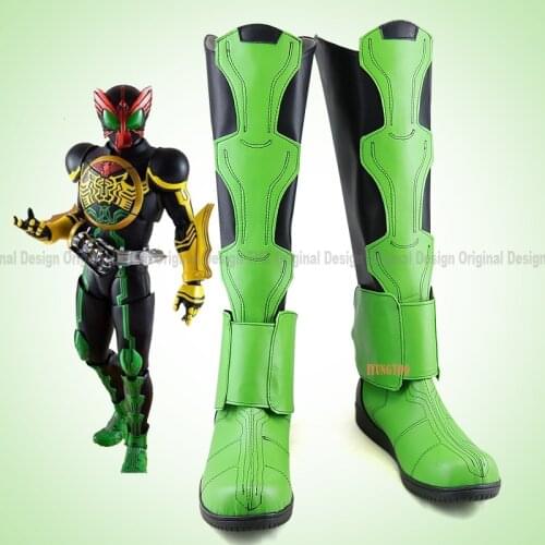 Masked Rider Kamen Rider OOO TATOBA Anime Shoe Costume Prop Cosplay Shoes Boots