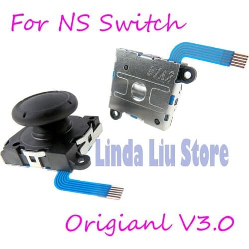 1PC 3D Analog Sticks for Nintend Switch NS v3.0 Original 3D Joystick with Flex Cable Left Right for NS Switch Controller