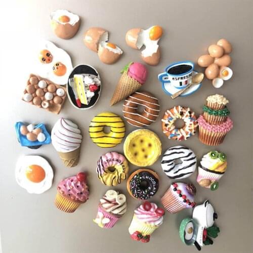 1Pcs Cute Sweet Donut Fridge Magnet souvenirs Simulation Food Doughnut For Kids Magnet Message Holder decoration