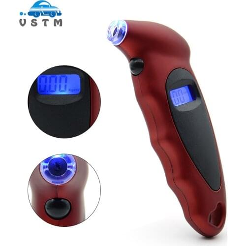 2018 Digital Tire Pressure Gauge Meter Bicycle Bike Car Tire Diagnostic Tool 0-150 PSI Backlight LCD Air Pressure Gauge Tester