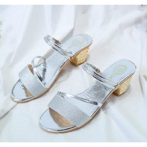 2019 new summer women shoes fashion two way wear women sandals womens high heel sandals