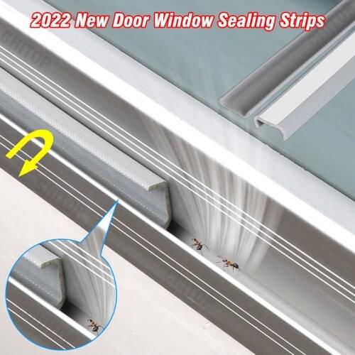 New U Type Wearable Sliding Door Window Sealing Strips Pu Foam Self Adhesive Tape Waterproof Dustproof Seal Tape Soundproof Tool