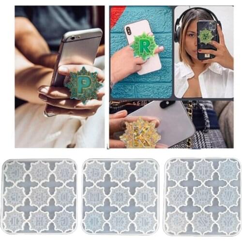 3 Pcs Mandala Alphabet Resin Molds Silicone 26 Letters Epoxy Molds Keychain Silicone Mould DIY Crafts for Keychains