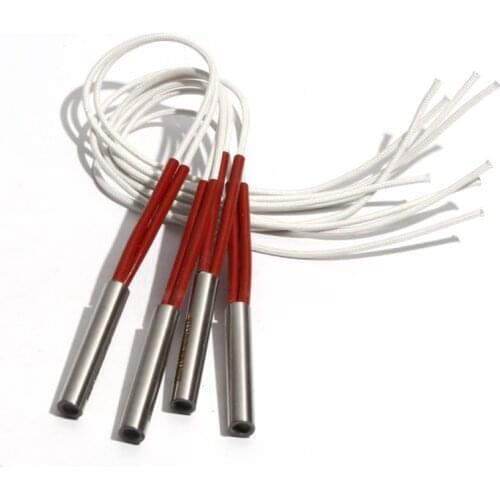 5PCS 10.5mm Diameter 50~60mm Length 304SUS Cartridge Heaters Cylindrical Tube 160W/170W/180W/190W Electric Heating Element