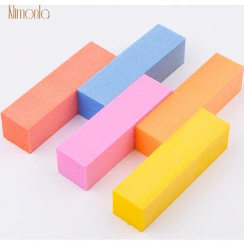 5PCS Colorful Nail Sponge Sanding Block Nail Polishing Art Tools UV Gel Polisher Blocks Lima Buffer Manicure Salon Accessories