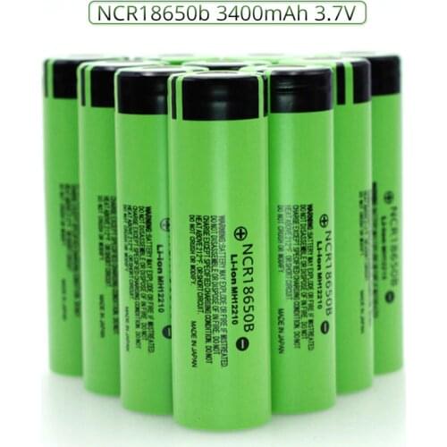 New 18650 Battery NCR18650B Rechargeable Battery 3.7V 3400mAh Li ion 18650 Batteries for Power Battery Flashlight Headlight