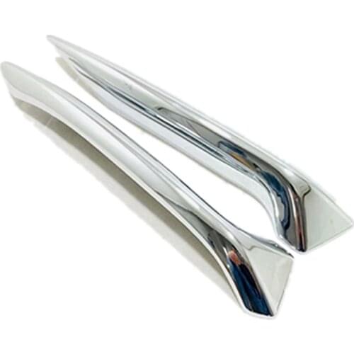 Auto Accessory Front Fog Lights Lamp Eyelid Eyebrow Cover Trim Chrome Fit for Nissan Qashqai J11 2018 2019 ABS