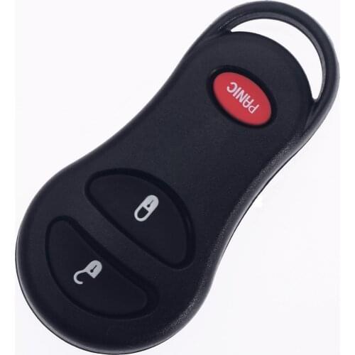 Car Repair 3 Buttons Portable Entry Remote Key Fob Case Shell Panic Keyless Cover Fit For Dodge Chrysler Jeep 56045497