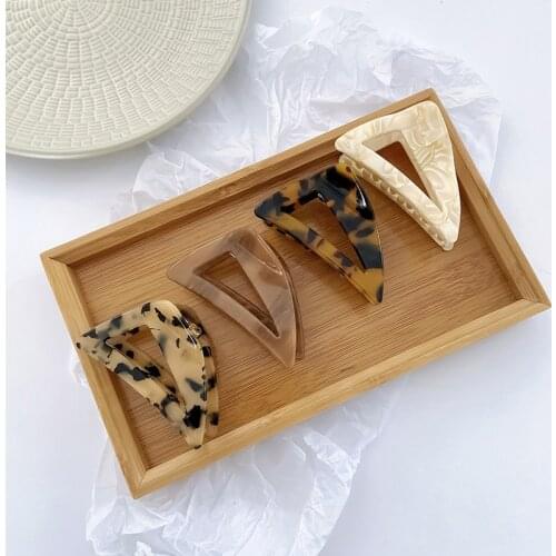 Large Accetate Leopard Print Acrylic Hairpins Hair Clip Crab Hair Claws For Women Girl Hair Accessories Headdress Party Gifts