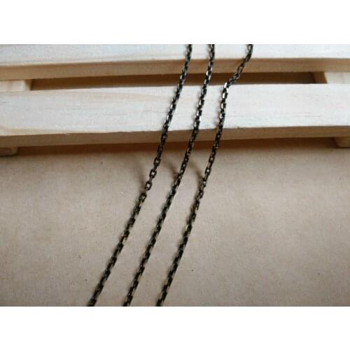 Bracelet necklace material DIY steel chain accessories Jewelry parts brass chain/2*2.8MM Bead chain SMB1027