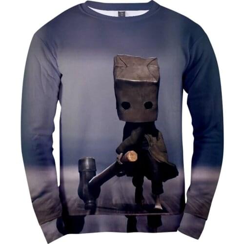 Game Little Nightmares Long Sleeve T Shirt 3D Print Men Women O-Neck Tops Kids Summer T-shirt Harajuku Fashion Tees Top