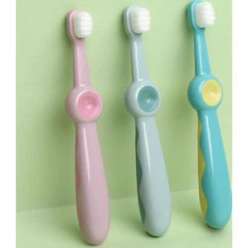 Baby Toothbrush with Anti-slip Handle Lightweight Safe PP Soft Bristles Toothbrushes for Kids Baby Tooth Care
