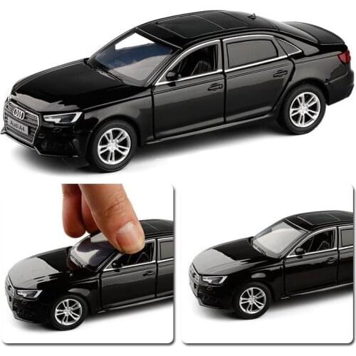Hot sale High simulation 2017 A4 model,1:32 alloy pull back car toy,6 open door toy car,wholesale