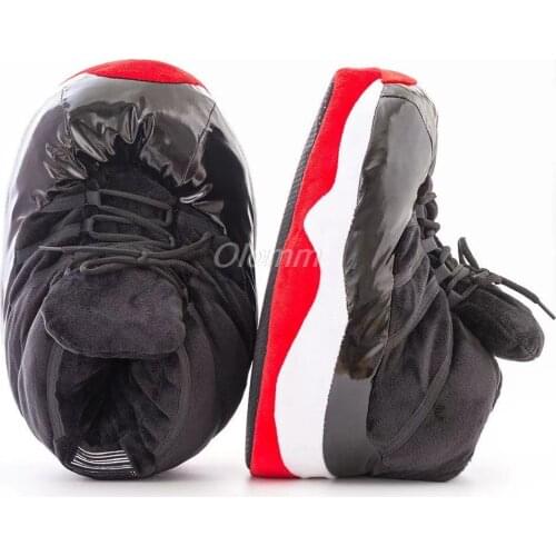 Hot Men/Women Basketball Sneaker Slippers Winter Warm Slippers House Floor Indoor Funny Slides Slipper for Women Winter Slipper