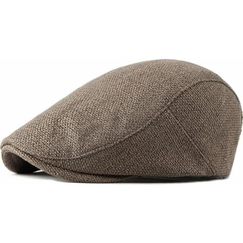 LDSLYJR 2021 Cotton Spring Summer Autumn Newsboy Caps Flat Peaked Cap Men and Women Painter Beret Hats 30