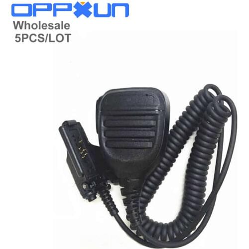 OPPXUN 5PCS Speaker Microphone For Motorola Walkie Talkie Radios HT1000 XTS1500 XTS2500 XTS3000 XTS3500 MT2000 accessories