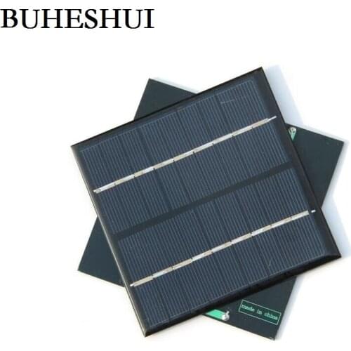 BUHESHUI 2W 9V 220MA Mini Solar Cell Module Polycrystallin DIY Solar Panel Charger Education Epoxy 115*115*2MM Free Shipping
