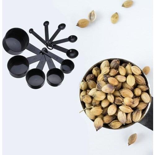 Kitchen Measuring Spoon Cups Set Scoop Handle Plastic Measuring Cups for DIY Food Baking Scale Weight Flour Accessories