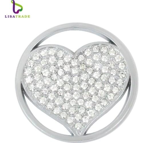 New!! 5pcs/lot "Heart" My moneda coin 33mm Fit for Moneda pendant/ Coin frame/ Mentun locket Hollow coins MICO22*5