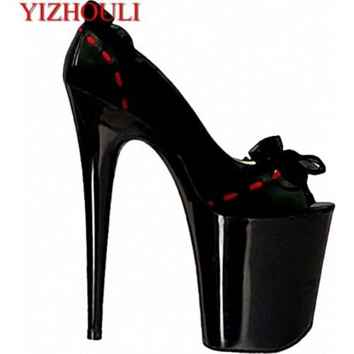 Ultra high and 20cm catwalk shoes, catwalk shoe model shoes, big-name stars with a Dance Shoes
