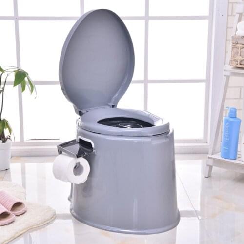 Portable Travel Toilet Compact Potty Bucket Seats w _ Waste Tank Lightweight Outdoor Indoor Toilet For Camping and Hiking