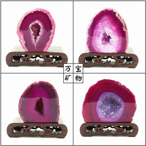 Variety of Brazilian imports natural Manao Jia color crystal cornucopia agate agate stone ornaments Crystal Cave