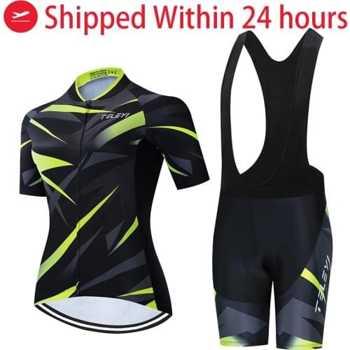 RCC SKY 2021 Pro Team Cycling Jersey Set Women MTB Cycling Clothing Anti-UV Bicycle Wear Short Sleeve Bike Clothes uniforme