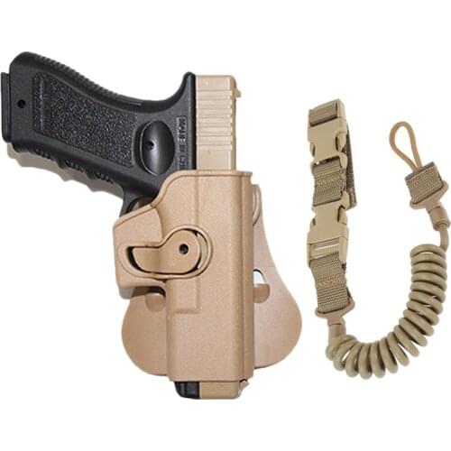 Tatical Gun Holster for Glock 17 19 22 26 Pistol Sling Airsoft Pistol Holster Case with Gun Sling Hunting Accessories Holsters