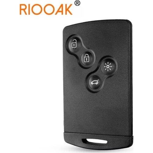 Smart Remote Key Blank With Key With Blade FOB Key Case Keys shell For Renault Koleos Clio