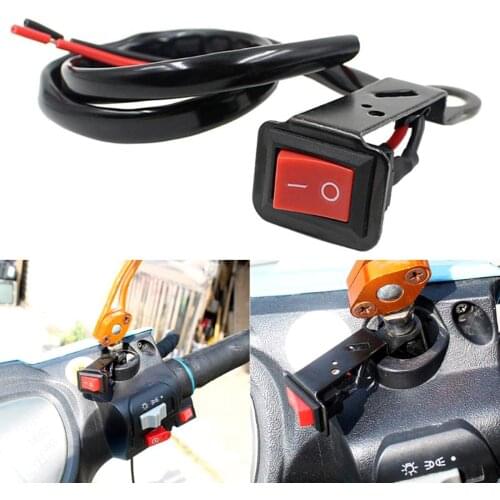 Universal Motorcycle Switch Motorbike Headlight Flame Control Switch Install On Rearview Mirror Bracket