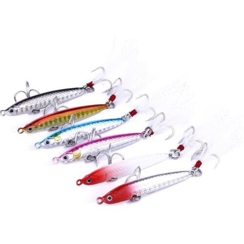 1PC Fishing Lure 6cm 6.5cm 7.6cm 8.2cm Lead Fishing Bait Metal Artificial Isca Tackle 16g 21g 32g 42g Lifelike 3D Eyes