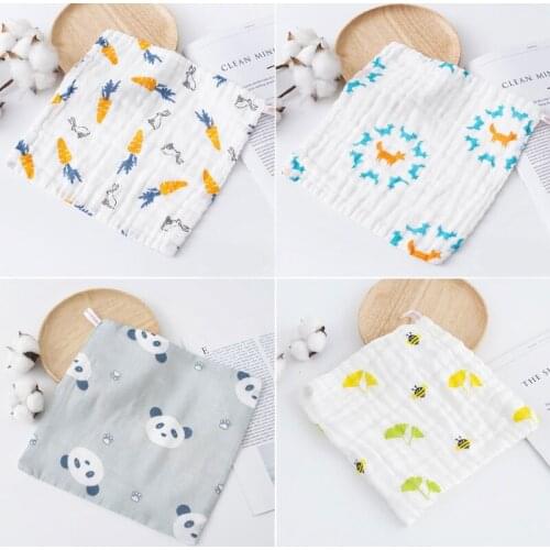 5pcs Muslin 6 layers Soft Cotton Baby Towels Face Towel Handkerchief Washcloth P31B