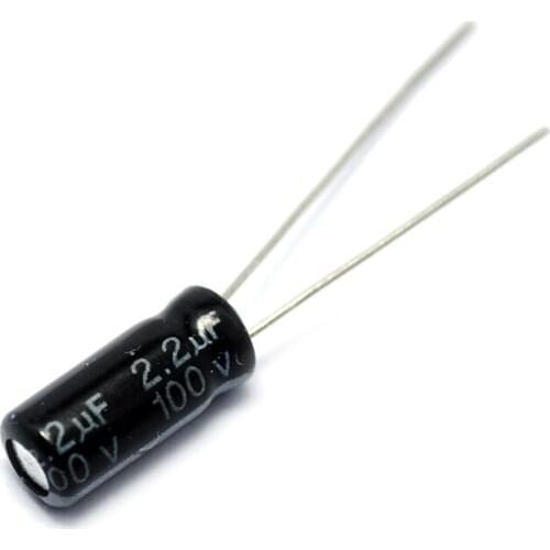 50PCS/LOT Electrolytic Capacitor 100V/2.2UF 100V 2.2UF 5*11