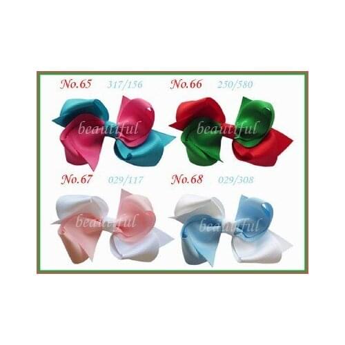 60 pcs Grosgrain Ribbon 4" Double tail unicorn sculpture princess character angel wing JoJ style bows