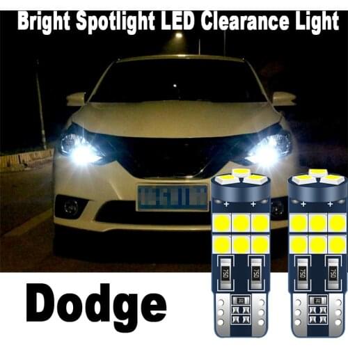 2pcs T10 LED Lights Bulb W5W 2825 168 Canbus Car Lamp For Dodge Ram 1500 Challenger Charger Dart Durango Grand Journey Viper
