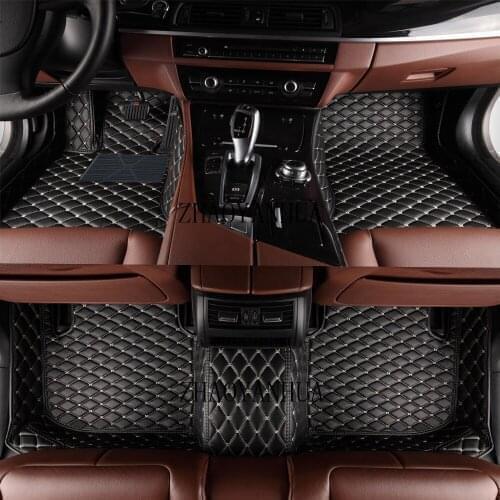 Custom Special Car floor mats for BMW X6 E71 2007-2014 Leather waterproof leather Anti-slip carpet liners