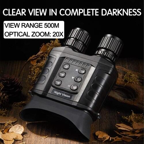 Wild Wonders Night Vision 1080p Binoculars High Definition Video for Hunting Camping Survery 1920X1080 500M