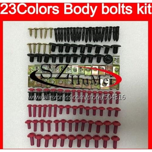 Fairing bolts full screw kit For HONDA CBR600F3 95 96 97 98 CBR600 F3 CBR 600 F3 1995 1996 1997 1998 Windscreen bolt screws Nuts