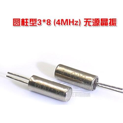 Cylindrical crystal 3*8MM 4MHZ passive crystal oscillator 3*10MM 4.000MHZ quartz crystal 4M