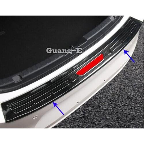 For Mazda 3 Mazda3 Axela M3 2019 2020 2021 Car Outside Rear Bumper Trim Stainless Steel Scuff Trunk Pedal Panel Moulding