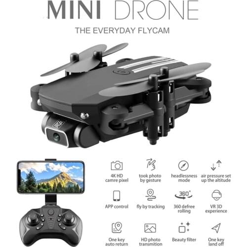 Drone 4k HD Wide Angle Camera 0.3MP/5.0MP/4K HD Cameras Mini Drone LS-MIN Dron Camera Quadcopter Height Keep Drones Toys Gifts