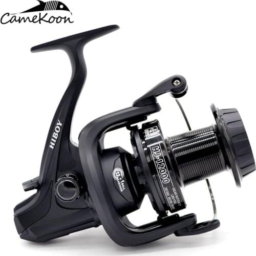 Huge line capacity surf casting fishing 10kg drag power spinning reel 7+1BBs thruster drum brake system for saltwater freshwater