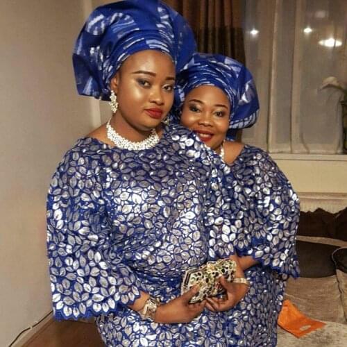 5yards/pc) High quality royal blue African handcut organza lace fabric with sequins leaves embroidery for big party dress OP014