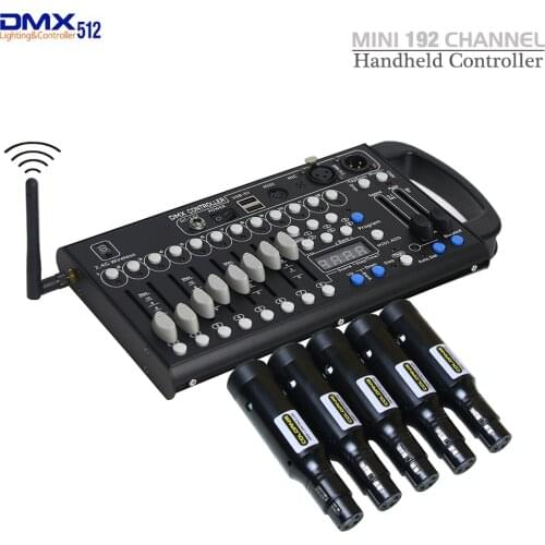 2020 Mini DMX Controller 192 Channels DMX Console Stage Lighting Controller DMX-512 Moving Head DJ Show Led Par Controller